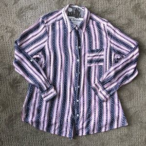 💕LAST CHANCE💕 Foxcroft Women’s Collard Button Down Top size 14